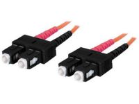 C2G SC-SC 50/125 OM2 Duplex Multimode PVC Fiber Optic Cable (LSZH) - netwerkkabel - 15 m - oranje