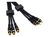 C2G 5m Velocity RCA-Type Audio/Video Combination Extension Cable composiet videokabels 3 x RCA Zwart