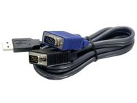 TRENDnet TK CU15 - toetsenbord / video / muis (TVM) kabel - 4.5 m