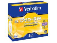 Verbatim DataLifePlus - DVD+RW x 5 - 4.7 GB - opslagmedia