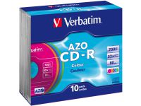 Verbatim AZO Colours - CD-R x 10 - 700 MB - opslagmedia