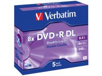 Verbatim - DVD+R DL x 5 - 8.5 GB - opslagmedia