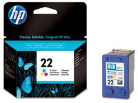 HP 22 - kleur (cyaan, magenta, geel) - origineel - inktcartridge