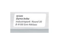 DYMO International Return Address - etiketten - 500 etiket(ten) - 25 x 54 mm