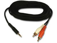 Belkin F8V3013CP10M-G audio kabel 10 m 3.5mm 2 x RCA Zwart