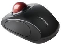 Kensington Advance Fit Wireless Mobile Trackball - muis - 2.4 GHz - grafiet, Ruby Red