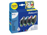 Pelikan P13 - zwart, geel, cyaan, magenta - inktcartridge (alternatief voor: Epson T0711, Epson T0712, Epson T0713, Epson T0714