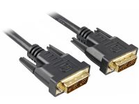 Sharkoon DVI-D/DVI-D (18+1) 2m 2m DVI-D DVI-D Zwart DVI kabel