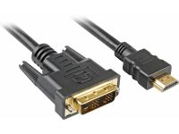 Sharkoon 4044951009077 5m HDMI DVI-D Zwart video kabel adapter