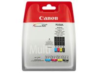 Canon CLI-551 C/M/Y/BK Multipack - 4 - zwart, geel, cyaan, magenta - origineel - inkttank