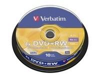 Verbatim - DVD+RW x 10 - 4.7 GB - opslagmedia
