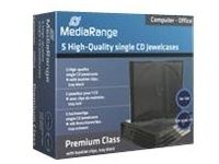 MediaRange Retail-Pack CD-Jewelcases single - CD jewel case voor opslag