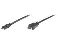 Manhattan 304955 HDMI kabel 1,8 m HDMI Type A (Standaard) HDMI Type C (Mini) Zwart
