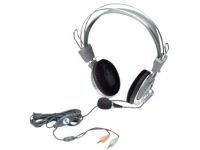 Manhattan 175555 hoofdtelefoon/headset Hoofdband 3,5mm-connector Zwart