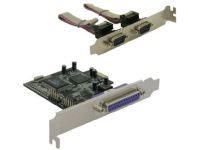 DeLock PCI Express Card - parallelle/seriële adapter - 3 poorten