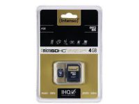 Intenso - flashgeheugenkaart - 4 GB - microSDHC