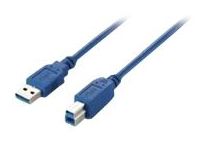 Equip 128291 USB-kabel 1 m USB 3.2 Gen 1 (3.1 Gen 1) USB A USB B Blauw