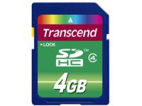 Transcend - flashgeheugenkaart - 4 GB - SDHC