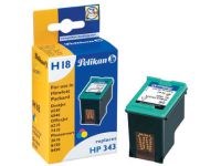 Pelikan H18 - kleur (cyaan, magenta, geel) - inktcartridge (alternatief voor: HP 343)