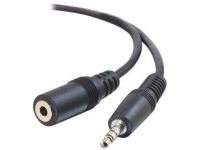 C2G 10m 3.5mm Stereo Audio Extension Cable M/F audio kabel Zwart