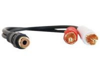 C2G Value Series RCA Jack to RCA Plug x2 Y-Cable audio kabel 2 x RCA Zwart