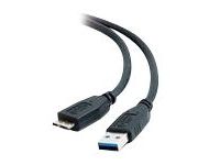 C2G 81685 USB-kabel 3 m USB 3.2 Gen 1 (3.1 Gen 1) USB A Micro-USB B Zwart