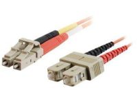 C2G 1m LC/SC LSZH Duplex 50/125 Multimode Fibre Patch Cable Glasvezel kabel Oranje