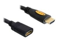 DeLOCK High Speed HDMI with Ethernet - verlengkabel voor video / audio - HDMI - 1 m