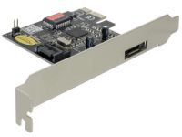 DeLOCK PCI Express controller card 1x eSATA, 1x SATA - controller voor opslag - SATA 3Gb/s / eSATA 3Gb/s - PCIe x1