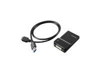 Lenovo USB 3.0 to DVI/VGA Monitor Adapter - externe video-adapter