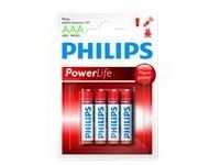 Philips Power Life LR03P4B - batterij 4 x AAA-type Alkalisch