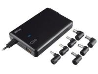 Trust 120W Plug&Go Thin Laptop, Phone & iPad Charger - netspanningsadapter - 120 Watt