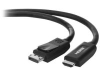 Belkin 6ft DisplayPort to HDMI Cable, M/M, 4k - videokabel - DisplayPort / HDMI - 1.8 m