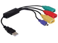 DeLock USB 2.0 external 4-port cable HUB - hub - 4 poorten