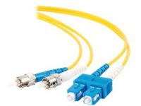 C2G 10m ST/SC Duplex 9/125 Single-Mode Fibre Patch Cable netwerkkabel Geel