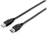Equip 128398 USB-kabel 2 m USB 3.2 Gen 1 (3.1 Gen 1) USB A Zwart