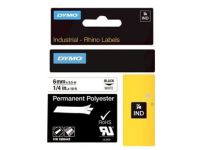 DYMO Rhino Permanent Polyester - tape - 1 rol(len) - Rol (0,6 cm x 5,5 m)