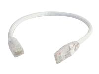 C2G Cat6 Booted Unshielded (UTP) Network Patch Cable - verbindingskabel - 30 cm - wit