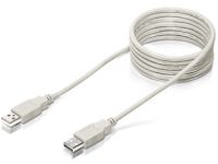 Equip 128751 USB-kabel 3 m USB 2.0 USB A Zilver, Transparant