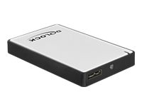 DeLOCK 1.8 External Enclosure micro SATA HDD / SSD > USB 3.0 - storage enclosure - SATA 1.5Gb/s - USB 3.0