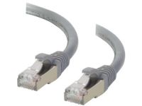 C2G Cat6a Booted Shielded (STP) Network Patch Cable - verbindingskabel - 30 m - grijs