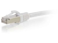 C2G Cat6a Booted Shielded (STP) Network Patch Cable - verbindingskabel - 2 m - wit