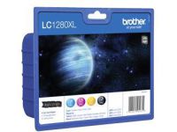 Brother LC1280XL Value Pack - 4 - zwart, geel, cyaan, magenta - origineel - inktcartridge