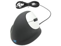 R-Go HE Mouse Ergonomische muis, Medium (165-195mm), Rechtshandig, Bedraad - muis - USB - zwart/zilver