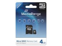 MediaRange - flashgeheugenkaart - 4 GB - microSDHC