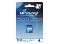 MediaRange - flashgeheugenkaart - 4 GB - SDHC