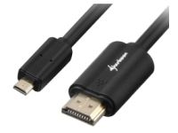 Sharkoon 1m, HDMI/Micro HDMI 1m HDMI Micro-HDMI Zwart HDMI kabel
