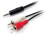 Equip 14709207 audio kabel 2,5 m 3.5mm 2 x RCA Zwart