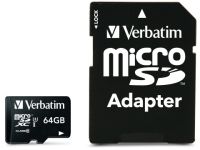 Verbatim PRO - flashgeheugenkaart - 64 GB - microSDXC UHS-I