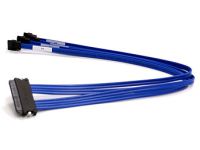 Supermicro CBL-0103L SATA Expander Cable 0.5m Blauw SATA-kabel